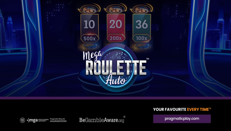 شركة Pragmatic Play تعلن عن إطلاق لعبة Auto Mega Roulette، ماكينة قمار جديدة ضمن فئة ألعاب الكازينو المباشرة الكلاسيكية