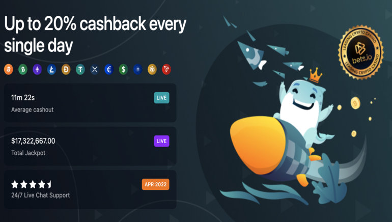 ختم كازينو Bets.io الكازينو الرائد في دعم العملات المشفرة