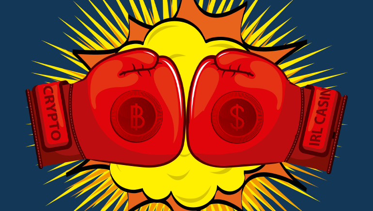 تُظهر المقارنة بين العملات المشفرة مقابل العملات الورقية تفوق المقامرة باستخدام تقنية بلوك تشين blockchain على الكازينوهات الأرضية.